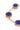 Bracelet | Chaîne maillon ovale | 3 coeurs | Grand